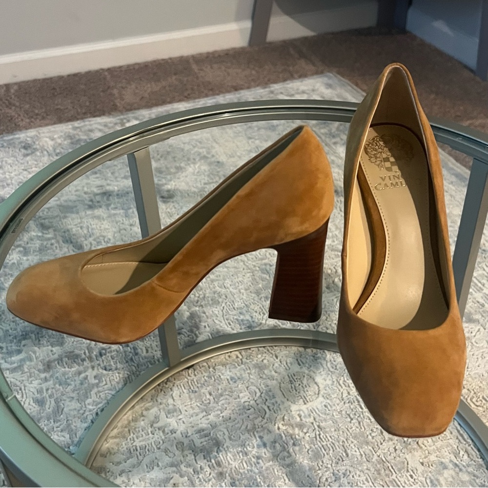 Vince Camuto Tan Suede Women's Pumps